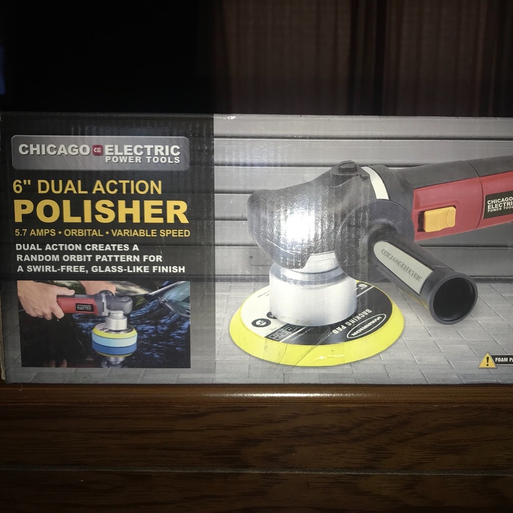 Chicago Electric Heavy Duty Dual Action Variable Speed Polisher Buffer Sander